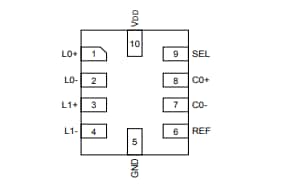 Schaltplan - Diodes Incorporated PI3USB4000DZUAEX 1:2-Mux-/Demux-Schalter